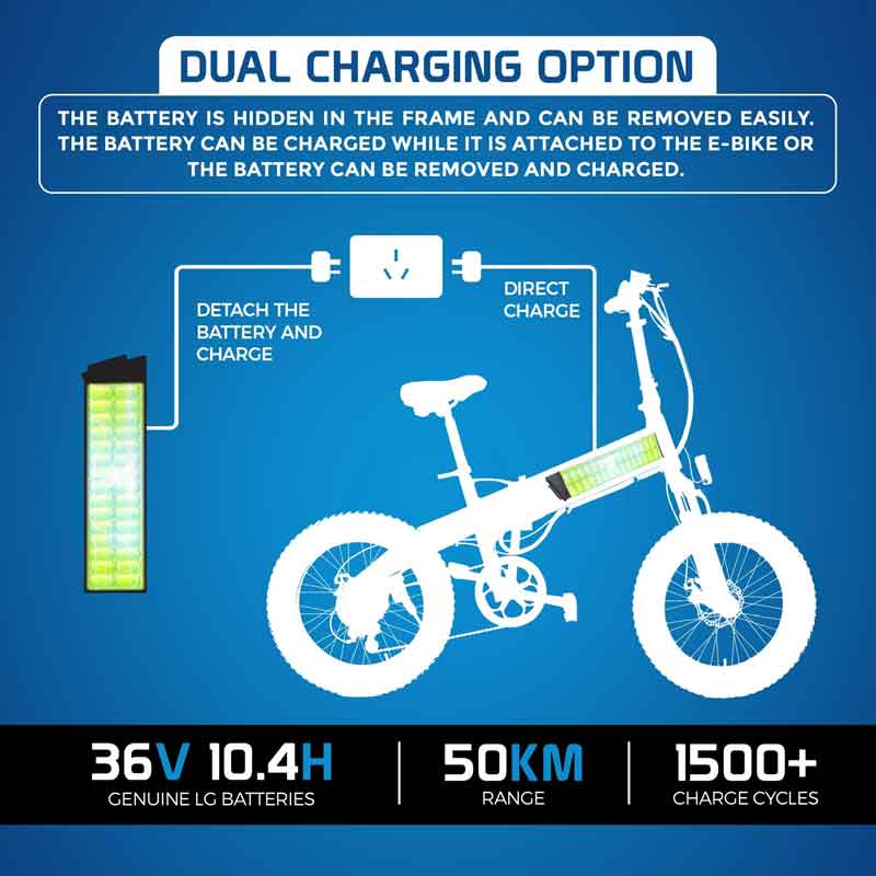 Ausstech Beach Rider Folding Electric Bike - Image 10