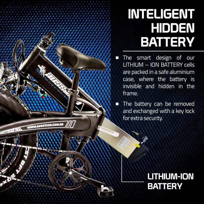 Ausstech Beach Rider Folding Electric Bike - Image 11