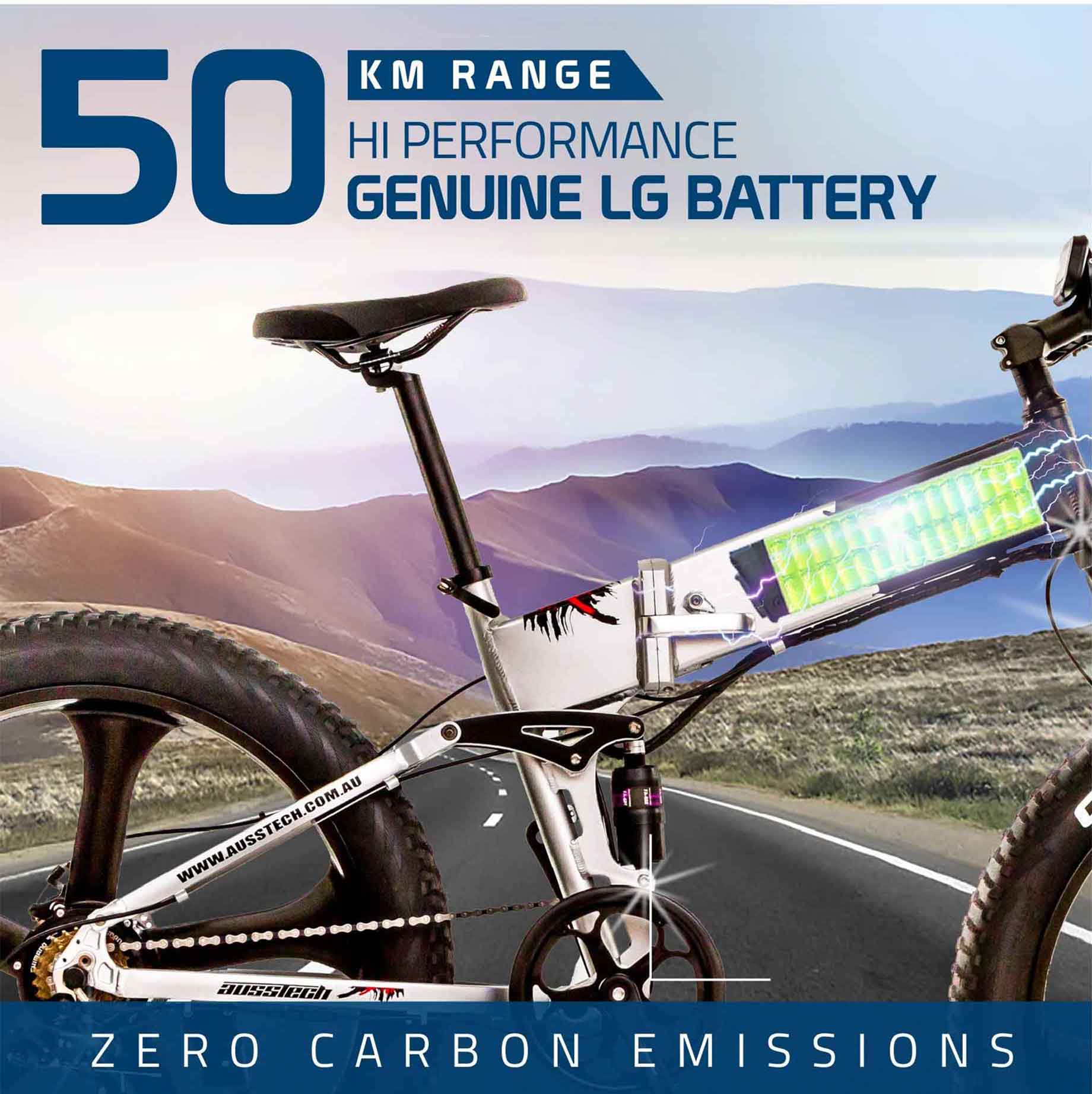 Ausstech Monster Folding Electric Bike - Image 10