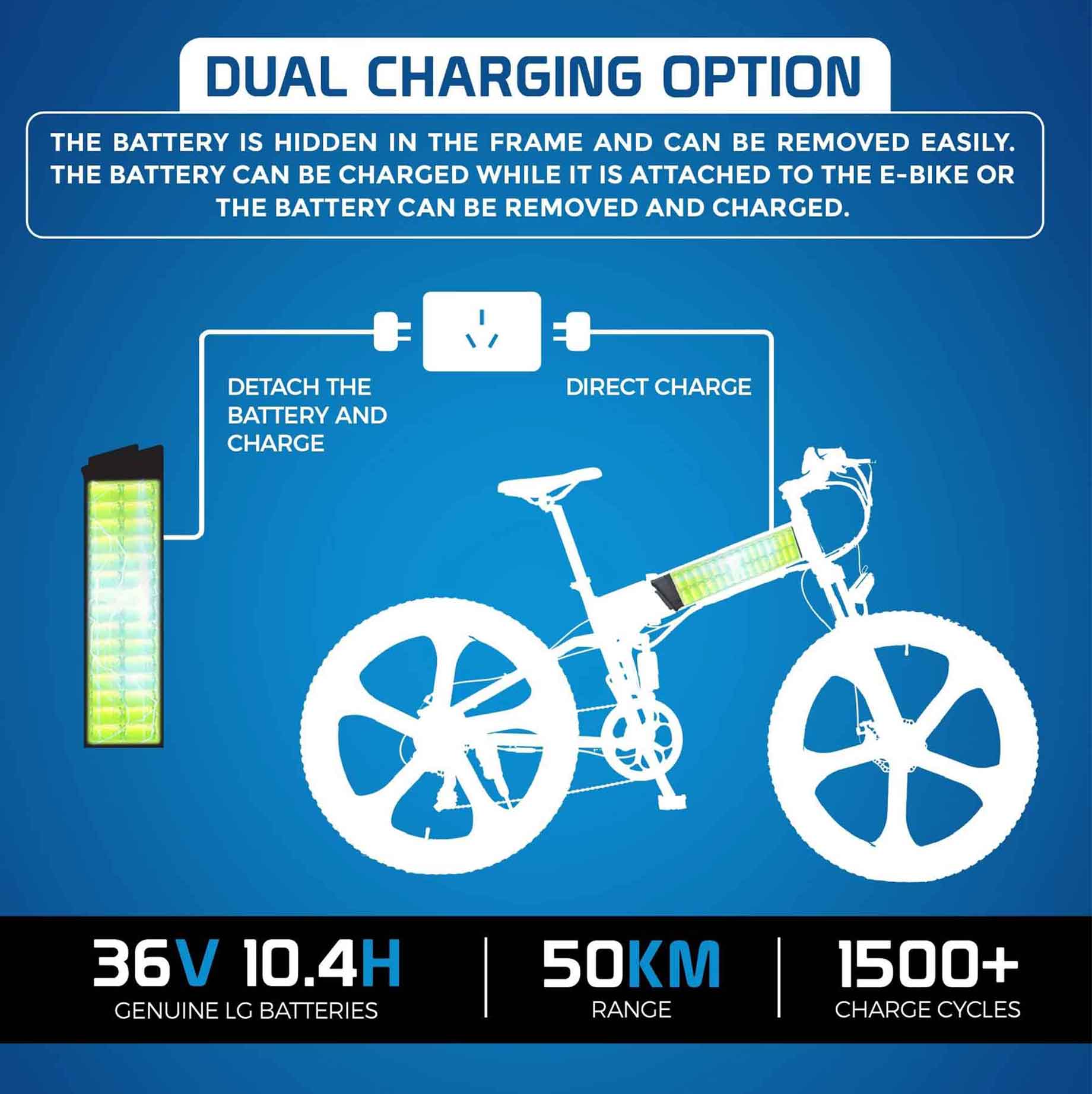 Ausstech Monster Folding Electric Bike - Image 11