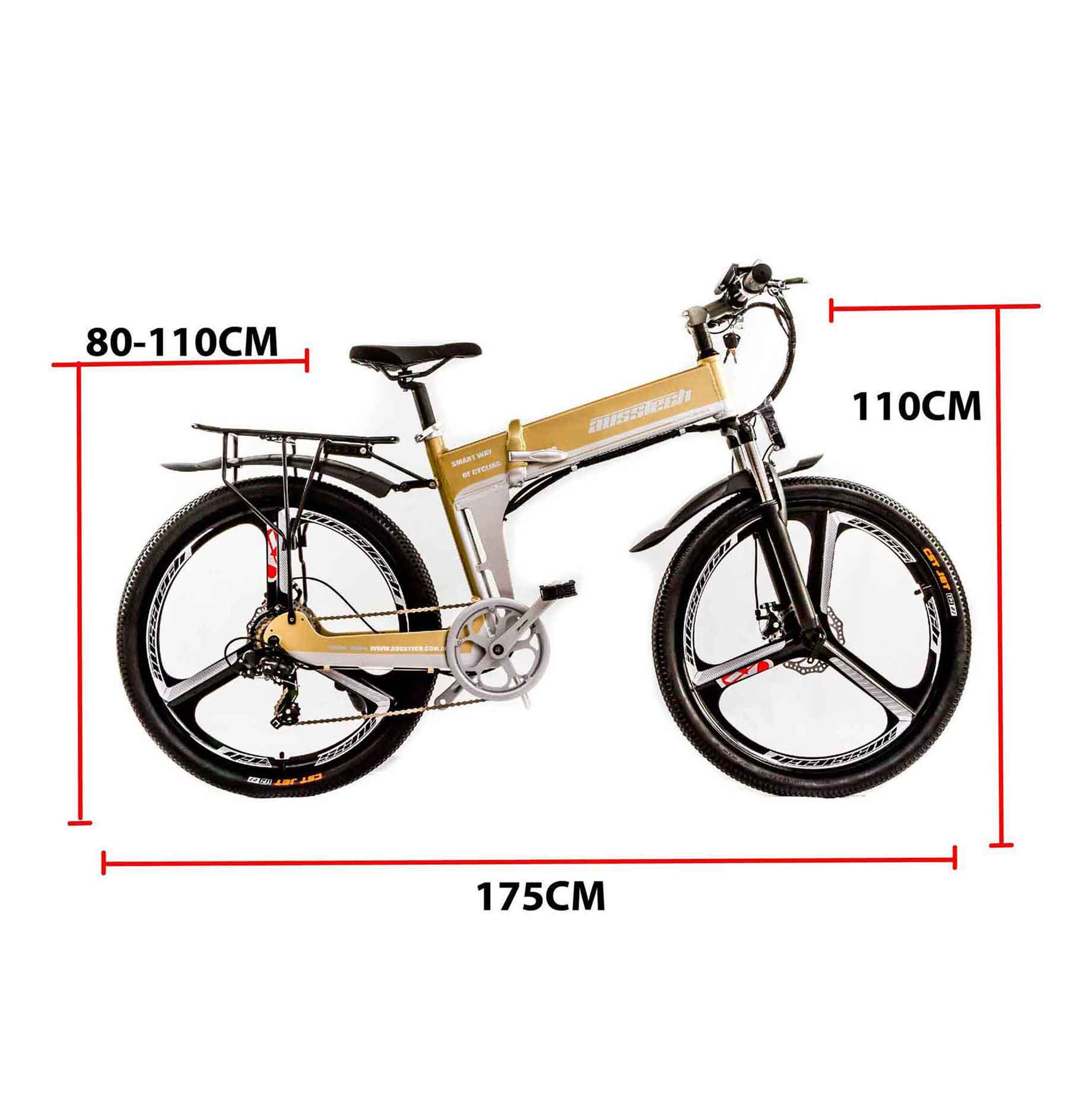 Ausstech Super Z Folding Electric Bike - Image 4