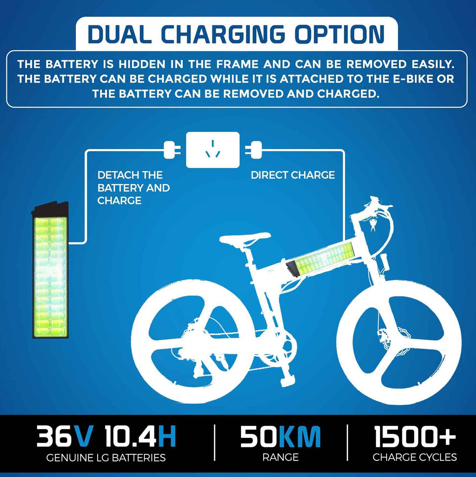 Ausstech Super Z Folding Electric Bike - Image 6