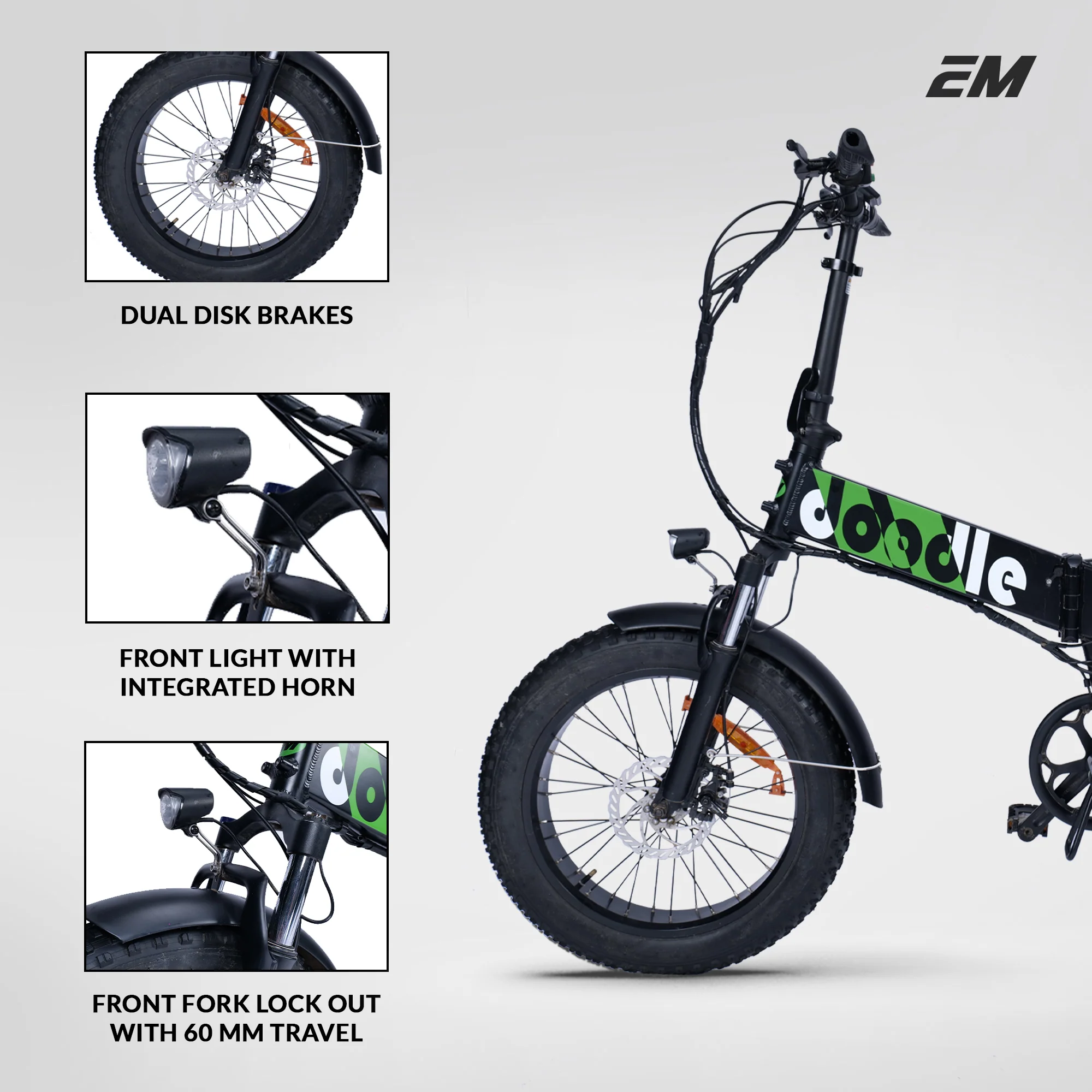 Emotorad Doodle Electric Folding Bike - Image 9
