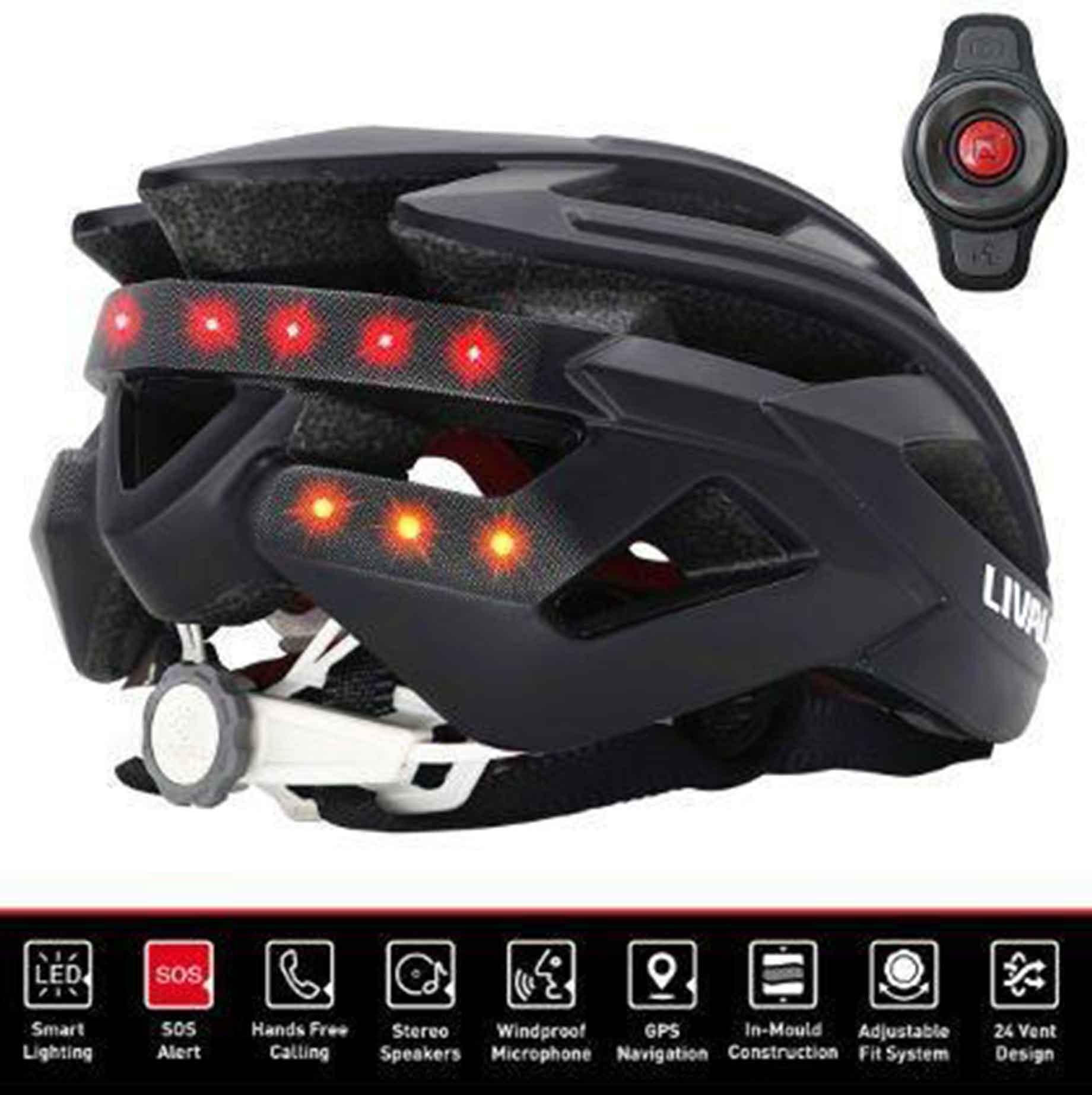 LIVALL BH60SE Smart Bluetooth Helmet, Turn Signal Lights, Size 61cm - Image 7