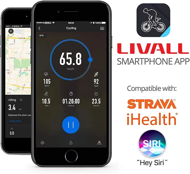 LIVALL BH60SE Smart Bluetooth Helmet, Turn Signal Lights, Size 61cm - Image 9